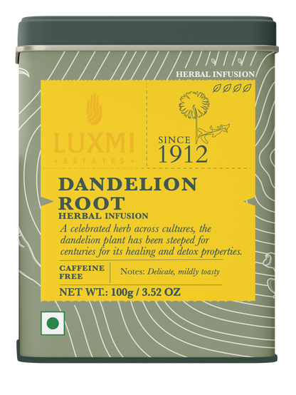 Dandelion Root | Tin Caddy | 100gm | Organic Herbal Loose Herbal Infusion