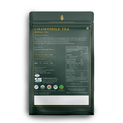Chamomile Herbal Tea | 50 Tea Bags | Organic Herbal Tea