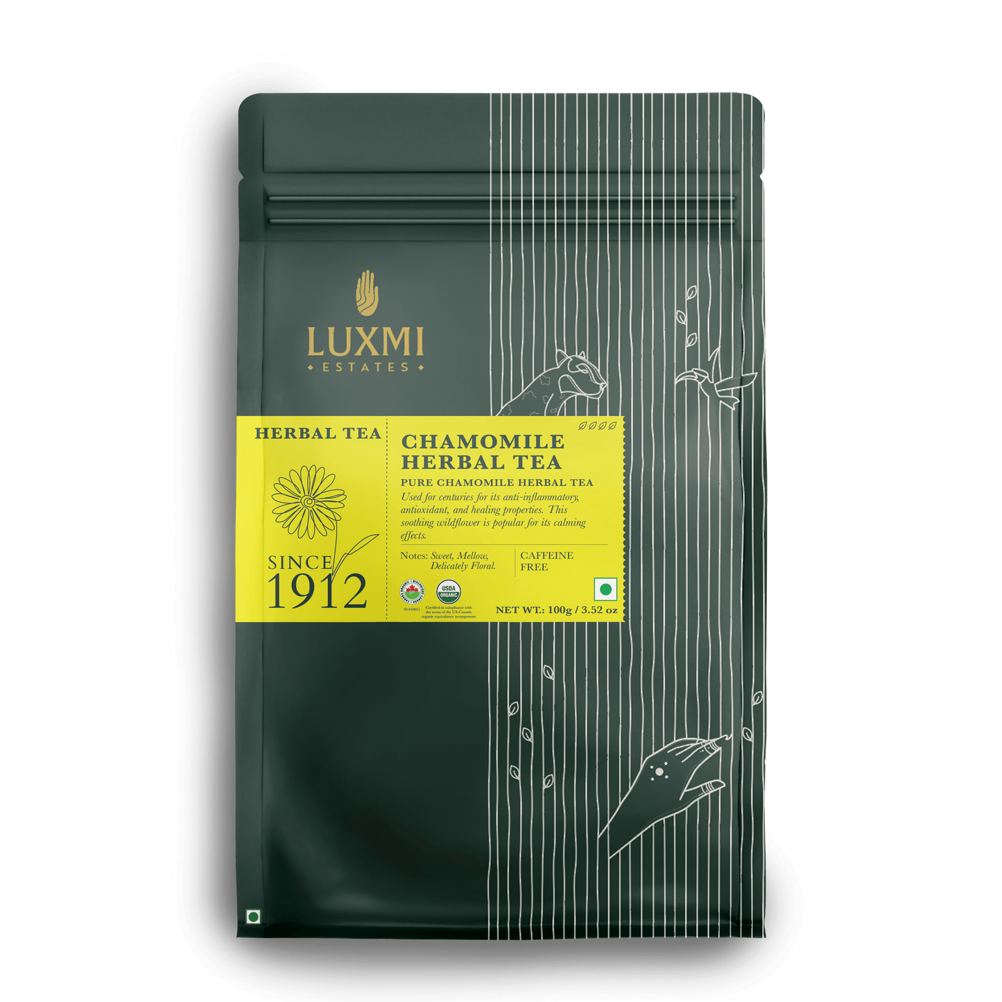 Chamomile Herbal Tea | 100 Gm Loose Tea | Organic Herbal Tea